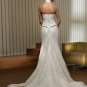 Free Shipping/2011 New arrival/Mermaid/Halter/Satin&Lace/Floor Length/Wedding Dress/A1144