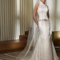 Free Shipping/2011 New arrival/Mermaid/Halter/Satin&Lace/Floor Length/Wedding Dress/A1144