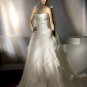 Free Shipping/2011 New arrival/A-line/Strapless/Satin&Organza/Chapel train/Wedding Dress/A1146