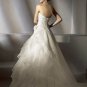 Free Shipping/2011 New arrival/A-line/Strapless/Satin&Organza/Chapel train/Wedding Dress/A1146