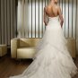 Free Shipping/2011 New arrival/A-line/Sleeveless/Satin&Organza/Chapel train/Wedding Dress/A1149