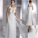Free Shipping/2011 New arrival/A-line/Sleeveless/Chiffon/Chapel train/Wedding Dress/A1150