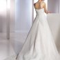 Free Shipping/2011 New arrival/A-line/Sleeveless/Satin&Organza/Chapel train/Wedding Dress/A1155