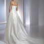Free Shipping/2011 New arrival/A-line/Strapless/Satin/Chapel train/Wedding Dress/A1158
