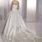 Free Shipping/2011 New arrival/A-line/Strapless/Satin/Chapel train/Wedding Dress/A1159