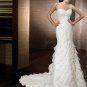 Sheath Organza Chapel train Sweetheart Bridal Gown A1162