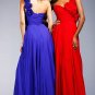 Elegant Floor length One Shoulder Chiffon Formal Dress PM21