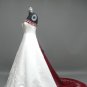 Free Shipping/A-Line/Strapless/Satin/Chapel train/Wedding Dress/AA014