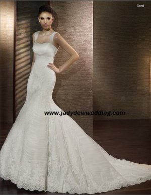 Free Shipping luxurious Memaid Spaghetti Strap Bridal Wedding Dress A1194