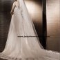 Free Shipping/2011 New arrival/A-line/Sleeveless/Satin&Lace/Chapel train/Wedding Dress/A1193