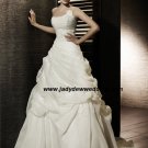 Free Shipping/2011 New arrival/A-line/Strapless/Satin&Organza/Chapel train/Wedding Dress/A1191