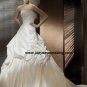 Free Shipping/2011 New arrival/A-line/Strapless/Satin/Chapel train/Wedding Dress/A1189