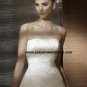 Free Shipping/2011 New arrival/A-line/Strapless/Satin/Chapel train/Wedding Dress/A1189