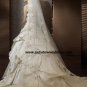 Free Shipping/2011 New arrival/A-line/Strapless/Satin/Chapel train/Wedding Dress/A1185