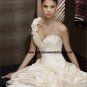 Free Shipping/2011 New arrival/A-line/One-Shoulder/Satin/Chapel train/Wedding Dress/A1184