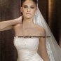 Free Shipping/2011 New arrival/A-line/Strapless/Satin&Lace/Chapel train/Wedding Dress/A1183