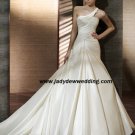 Free Shipping/2011 New arrival/A-line/One-Shoulder/Taffeta/Chapel train/Wedding Dress/A1179