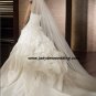 Free Shipping/2011 New arrival/A-line/Strapless/Satin/Chapel train/Wedding Dress/A1178