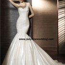 Free Shipping/2011 New arrival/Mermaid/One-Shoulder/Taffeta/Chapel  train/Wedding Dress/A1176