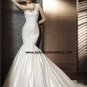 Free Shipping/2011 New arrival/Mermaid/One-Shoulder/Taffeta/Chapel  train/Wedding Dress/A1176