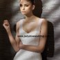 Mermaid Sleeveless Satin&Lace Chapel train BridalWedding Dress A1173
