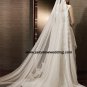 Free Shipping/2011 New arrival/A-line/Sleeveless/Satin&Chiffon/Chapel train/Wedding Dress/A1172