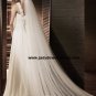 Free Shipping/2011 New arrival/A-line/Sleeveless/Satin&Chiffon/Chapel train/Wedding Dress/A1170