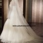 luxurious Satin&Organza A-line Strapless Bridal Gown A1167