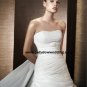 luxurious Satin&Organza A-line Strapless Bridal Gown A1167