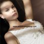 Free Shipping Satin&Organza Chapel train V-neck Wedding Dress A1163
