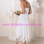 Free Shipping!!Terse/Spaghetti Strap/Tea Length/Bridal Gown/AA113
