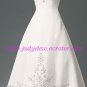 A-line/Strapless/Satin/Court train/Bridal Gown/AA112
