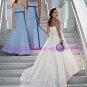 Decent/Satin/with Embroidery/Strapless/A-Line/Princess/Floor Length/Wedding Dress/AA110