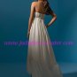 Free Shipping!!Beautiful/Strapless/Chiffon/with Beading/Tea Length/Wedding Dress/AA107