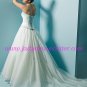 Delicate/Strapless/Satin&Organza/A-Line/Princess/Floor Length/ Wedding Dress/AA106