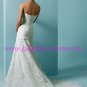 Beautiful/Strapless/Lace&Stretch Satin/A-Line/Princess/Floor Length/Wedding Dress/AA105