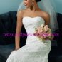 Beautiful/Strapless/Lace&Stretch Satin/A-Line/Princess/Floor Length/Wedding Dress/AA105