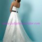 Hot selling/Strapless/Satin with Ribbon/A-Line/Princess/Floor Length Wedding DressAA101