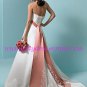 Noble/Halter/Sweetheart Neckline/A-Line/Princess/Floor Length/Satin/Wedding Dress/AA087