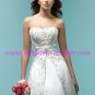 Elegant/Detachable/Spaghetti Strap/Satin/with Embroidery/A-line/Princess/Bridal Gown/AA076