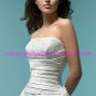 Graceful/Strapless/Satin&Ice/Yarm with Handwork/Flower A-Line/Princess/Wedding Dress/AA073