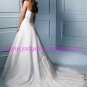 Graceful/Strapless/A-Line/Princess/Floor Length/Satin&Mesh/Wedding Dress/AA068