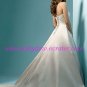 Exquisite/Strapless/A-Line/Princess/Floor Length/Satin with/Appliques/Wedding Dress/AA066