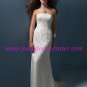 Elegant/Strapless/A-Line/Princess/Floor Length/Crepe&Satin/with Beadings/Wedding Dress/AA065