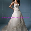 Noblest/Detachable/Cap Sleeves/A-Line/Princess/Floor Length/Bridal Gown/AA058