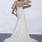 Free Shipping/Mermaid/V-neck/Satin&Lace/Sweep length train/Bridal Wedding Dress/GG002