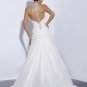 Free Shipping/Sheath/V-neck/Satin&Taffeta/Semi-cathedral train/Bridal Wedding Dress/GG007