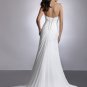 Free Shipping/Sheath/Sweatheart/Chiffon/Semi-cathedral train/Bridal Wedding Dress/GG008