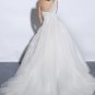 Free Shipping/A-line/Strapless/Satin&Organza/Floor length/Bridal Wedding Dress/GG013