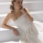 Free Shipping/A-line/Strapless/Satin&Organza/Floor Length/Bridal Wedding Dress/GG015